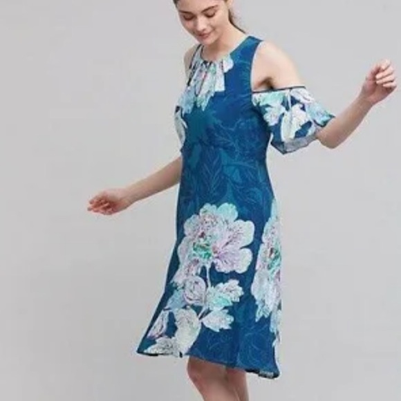Maeve Anthropology Elie Midi Floral dress. Size 6. - Picture 1 of 13